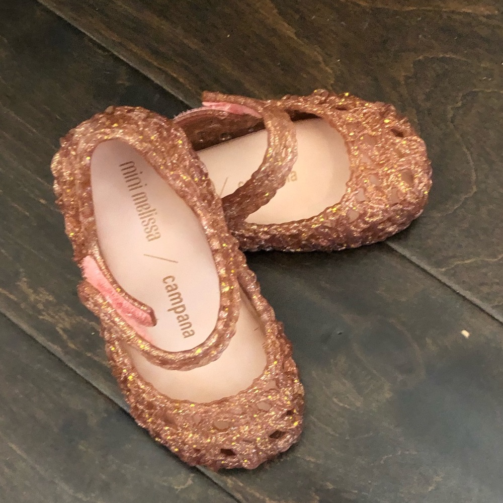 NWT Pink Mini Melissa Crochet MJ Toddler Sz 7